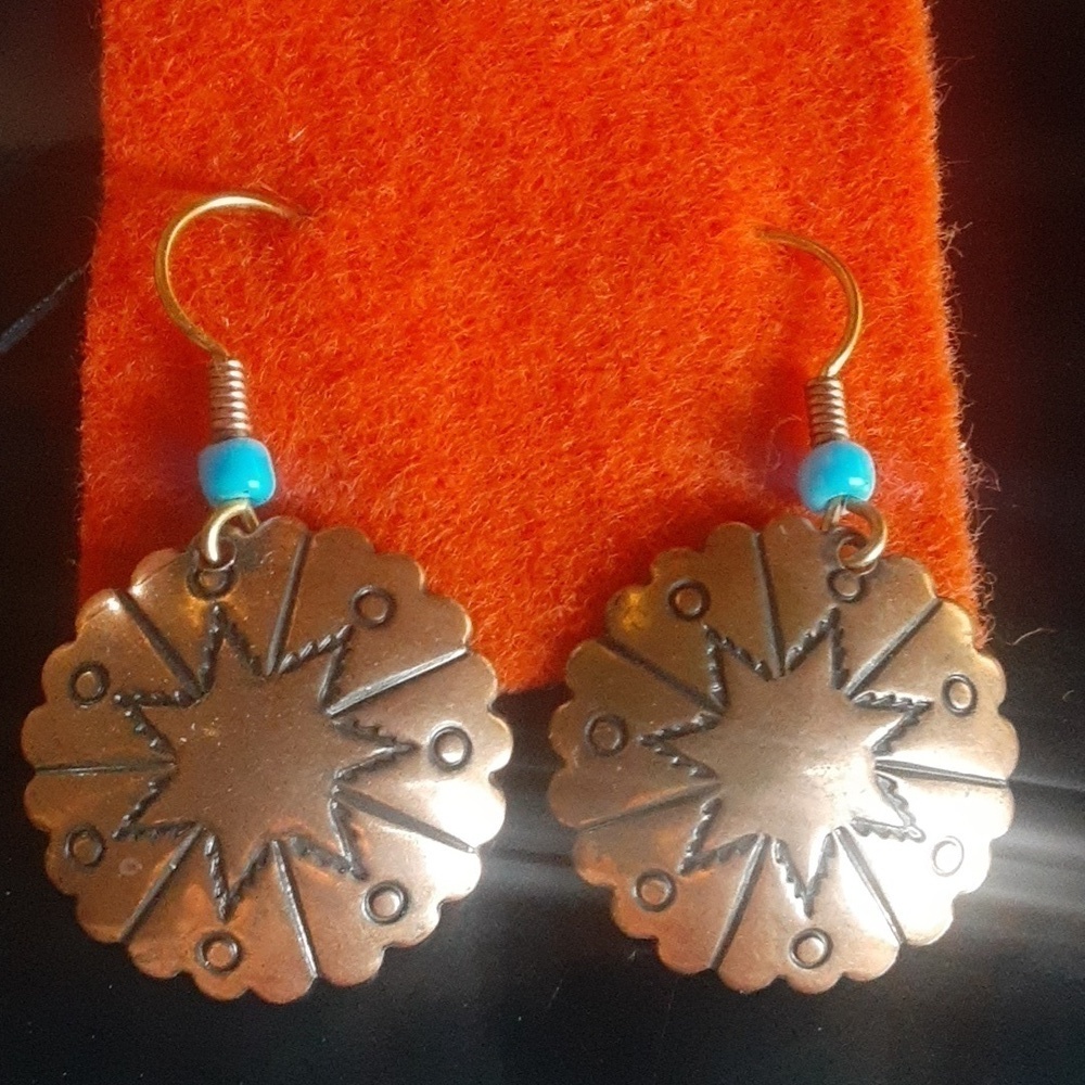 Artisan Style, Gold Tone Earrings.